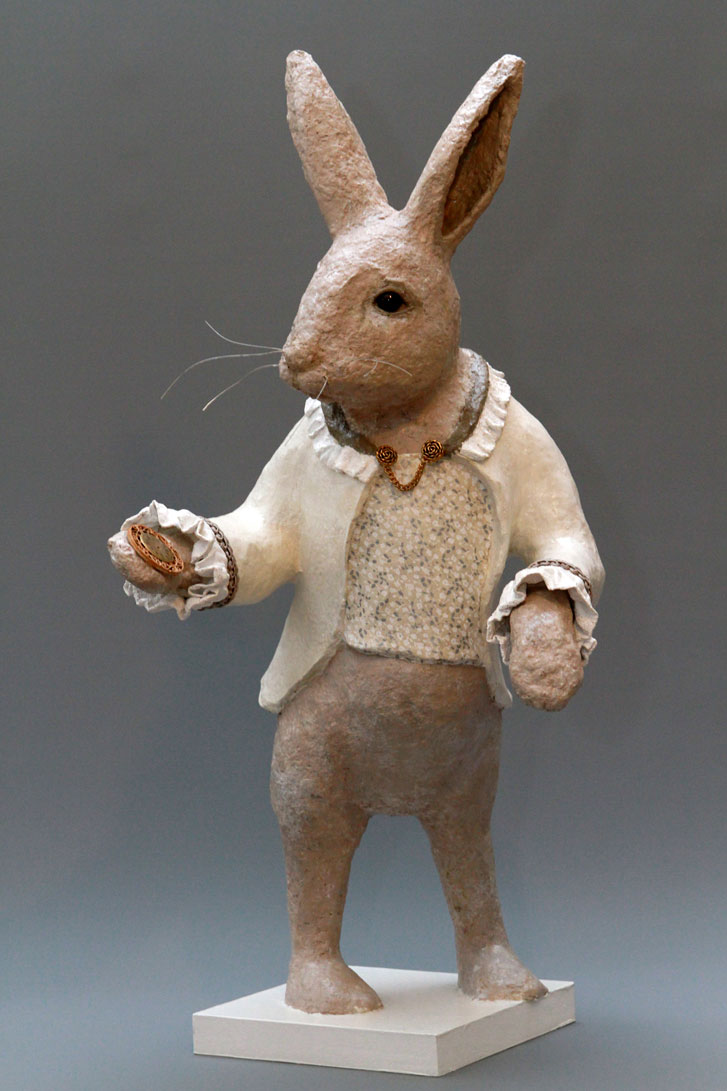 Papier mâché Sculptures Sandrine Leroux Coco Chanoul, papier mâché